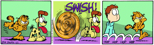 Garfield on Thursday January 21, 1993 Comic Strip