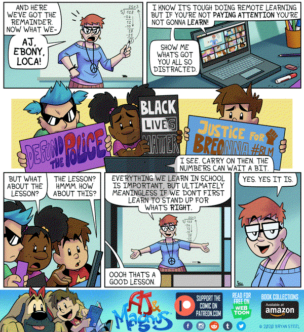 AJ and Magnus on Thursday October 8, 2020 Comic Strip