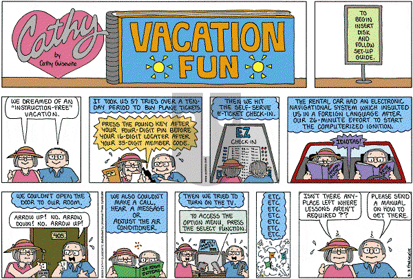 Cathy Classics - Sunday August 3, 2003 Comic Strip