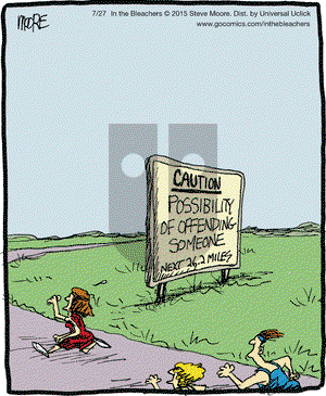 In the Bleachers on Monday July 27, 2015 Comic Strip