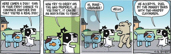 Pooch Cafe on Saturday April 15, 2017 Comic Strip