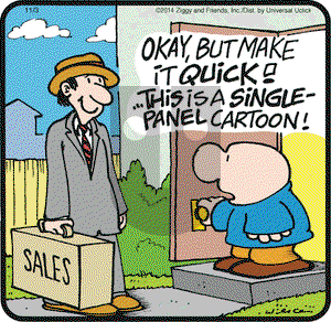 Ziggy on Monday November 3, 2014 Comic Strip