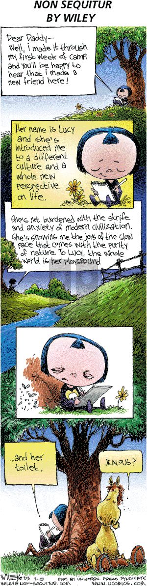 Non Sequitur on Sunday July 13, 2003 Comic Strip