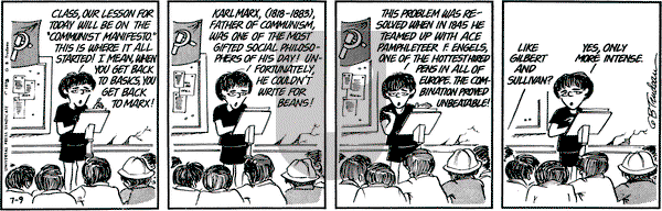 Doonesbury on Wednesday July 9, 1975 Comic Strip