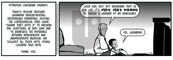 The Boondocks on Friday January 18, 2002 Comic Strip
