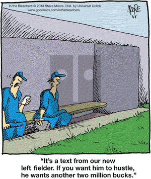 In the Bleachers on Friday March 8, 2013 Comic Strip