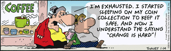Frank and Ernest on Wednesday January 14, 2015 Comic Strip