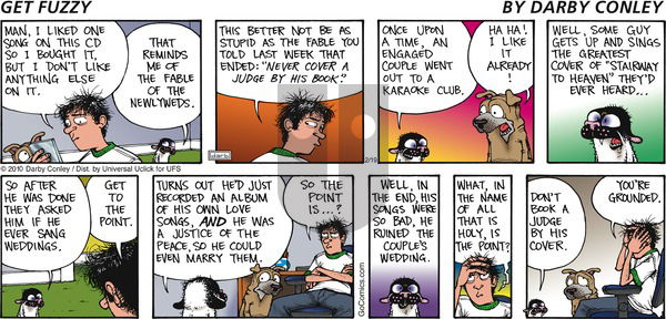 Get Fuzzy on Sunday February 19, 2012 Comic Strip
