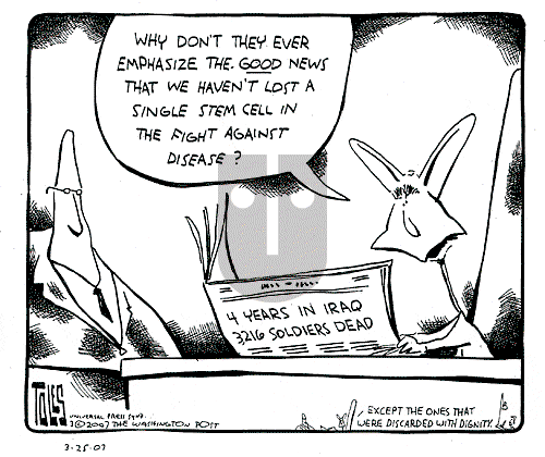 Tom Toles - Sunday March 25, 2007 Comic Strip