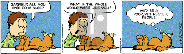 Garfield on Wednesday August 2, 2000 Comic Strip