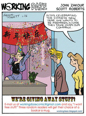 Working Daze on Monday January 26, 2009 Comic Strip