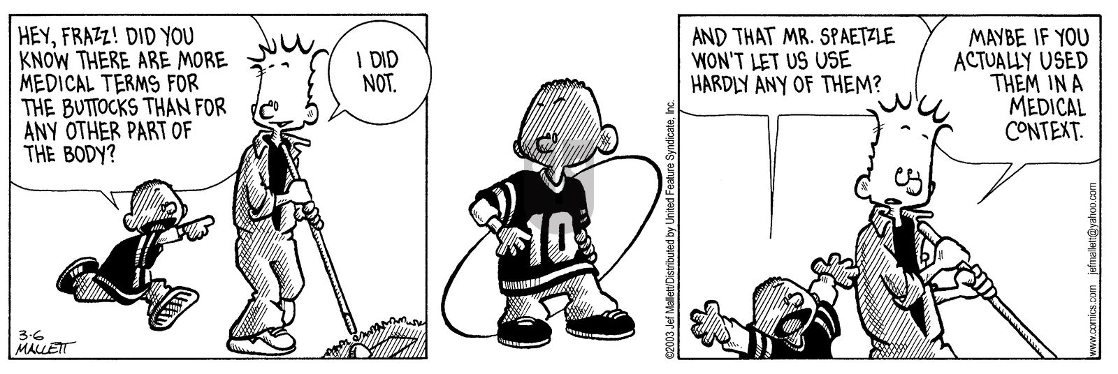 Frazz - Thursday March 6, 2003 Comic Strip