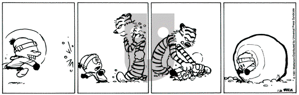 Calvin and Hobbes on Saturday January 26, 1991 Comic Strip