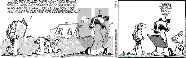 Over the Hedge on Wednesday July 27, 2005 Comic Strip