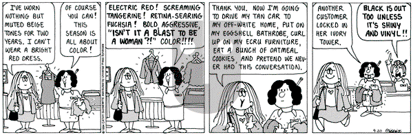 Cathy Classics on Tuesday September 20, 1994 Comic Strip