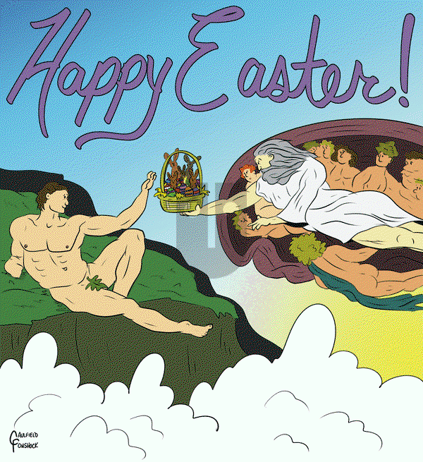 Yaffle on Friday April 18, 2025 Comic Strip
