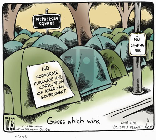 Tom Toles on Sunday January 29, 2012 Comic Strip
