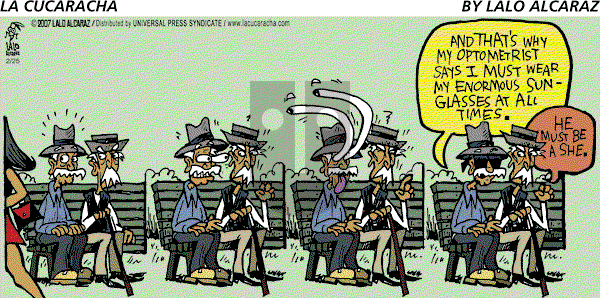 La Cucaracha on Sunday February 25, 2007 Comic Strip