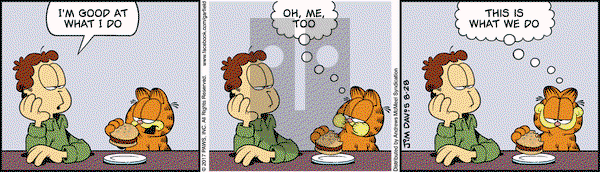 Garfield on Monday August 28, 2017 Comic Strip