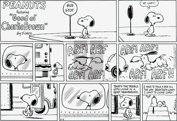 Peanuts - Sunday March 3, 1974 Comic Strip