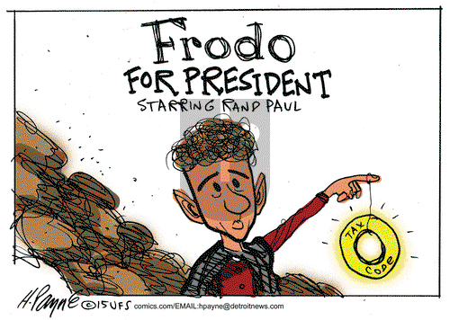 Henry Payne on Wednesday April 8, 2015 Comic Strip