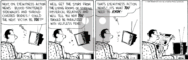Calvin and Hobbes - Friday January 13, 1995 Comic Strip