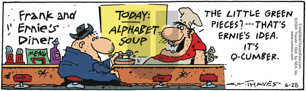 Frank and Ernest - Monday June 28, 2004 Comic Strip