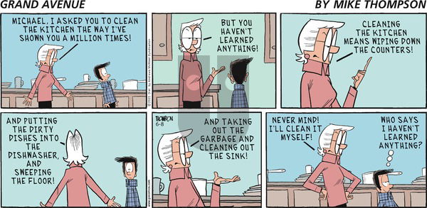 Grand Avenue on Sunday June 8, 2025 Comic Strip