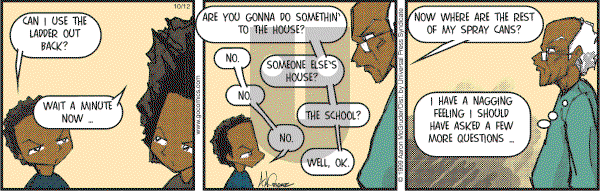 The Boondocks on Thursday October 12, 2006 Comic Strip