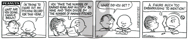 Peanuts on Saturday October 15, 1966 Comic Strip