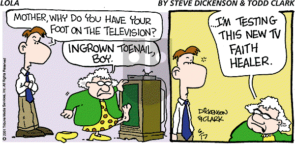 Lola on Sunday June 17, 2001 Comic Strip