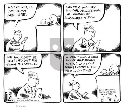 Tom Toles on Sunday May 14, 2000 Comic Strip