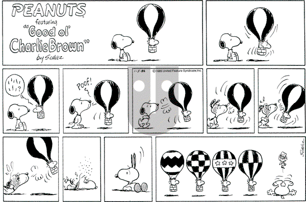 Peanuts - Sunday January 5, 1986 Comic Strip