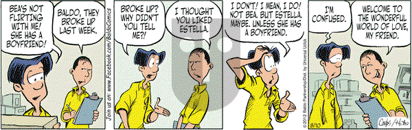 Baldo on Friday August 10, 2012 Comic Strip