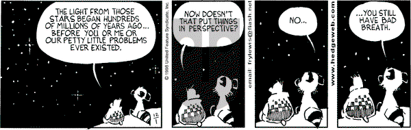 Over the Hedge on Tuesday December 1, 1998 Comic Strip