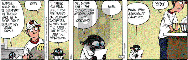 Get Fuzzy on Thursday April 24, 2014 Comic Strip
