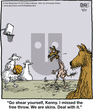 In the Bleachers on Wednesday April 15, 2015 Comic Strip