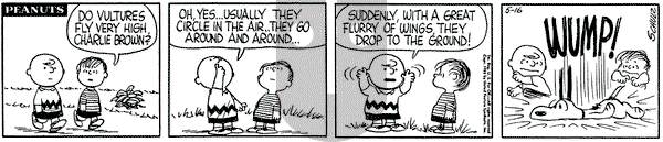 Peanuts on Friday May 16, 1958 Comic Strip
