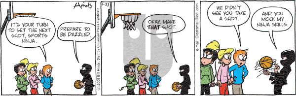 Cleats - Wednesday January 23, 2008 Comic Strip