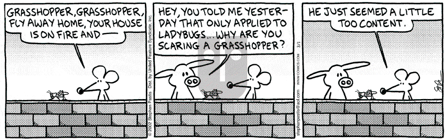 Pearls Before Swine - Friday March 1, 2002 Comic Strip