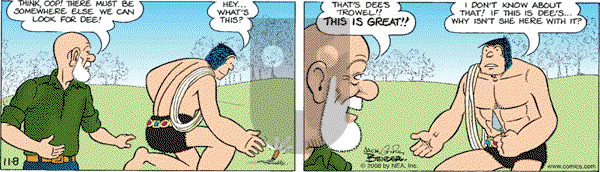 Alley Oop on Saturday November 8, 2008 Comic Strip