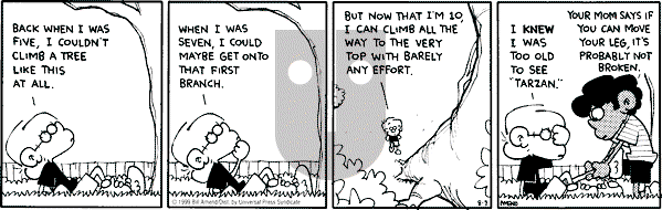 FoxTrot on Saturday August 7, 1999 Comic Strip