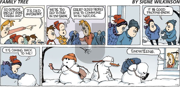Family Tree - Sunday January 18, 2009 Comic Strip