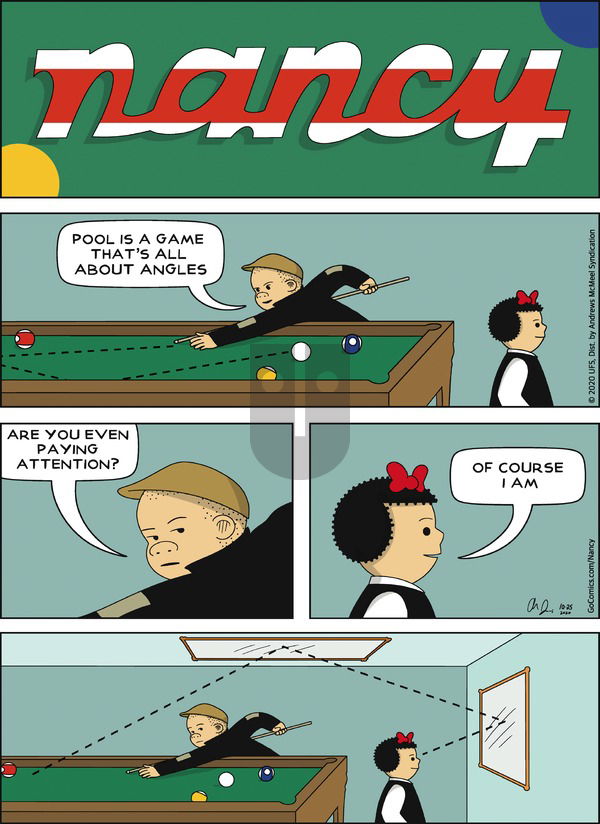 Nancy on Sunday October 25, 2020 Comic Strip