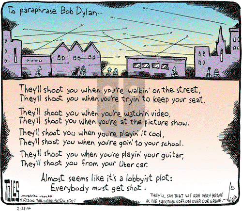 Tom Toles on Tuesday February 23, 2016 Comic Strip
