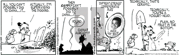 Over the Hedge on Monday January 5, 2004 Comic Strip