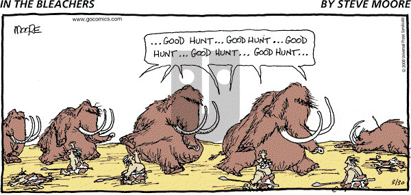 In the Bleachers - Sunday March 30, 2008 Comic Strip