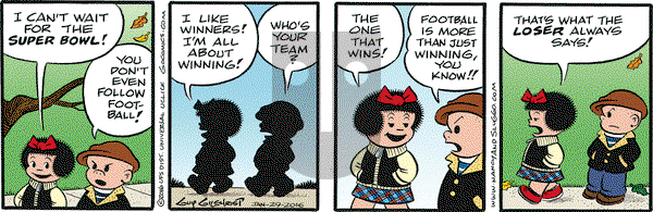 Nancy on Friday January 29, 2016 Comic Strip