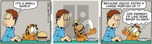 Garfield - Monday November 2, 2009 Comic Strip