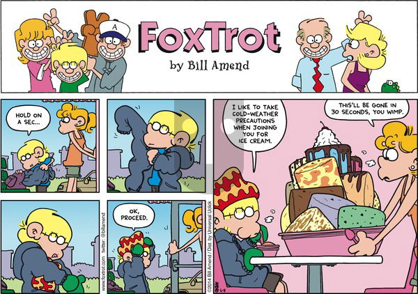 FoxTrot on Sunday June 8, 2014 Comic Strip